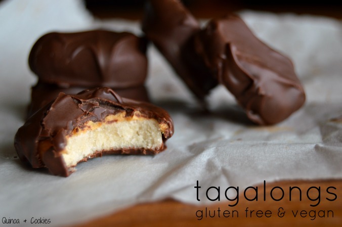 These gluten free and vegan Tagalongs taste just like the original!